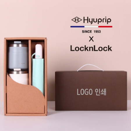 협립 3단 53 암막 야옹이 완전자동 우양산 + 락앤락 메트로 머그 텀블러 2P 세트 #2