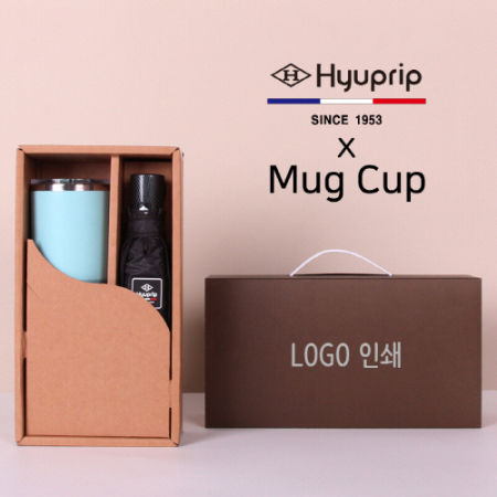 협립 3단 암막 커넥션 완전자동 우산 + 로하스 머그컵 1P 세트 #2