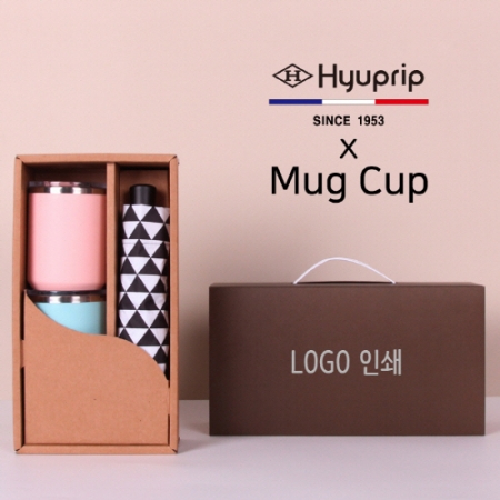 협립 3단 미니 스타앵글 수동 우양산 + 로하스 머그컵 2P 세트 #2