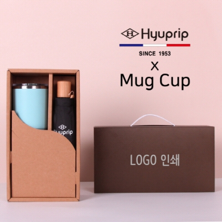 협립 3단 마시멜로 수동우산 + 로하스 머그컵 1P 세트 #2