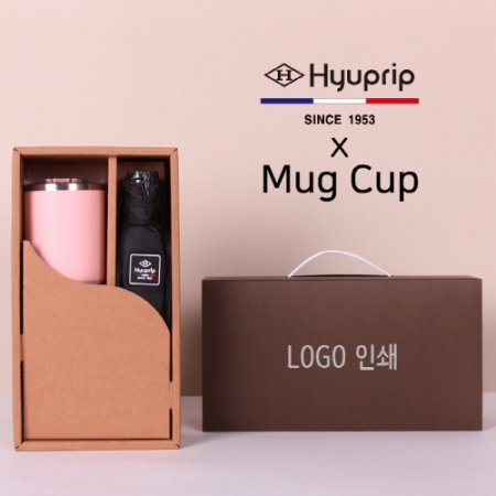 협립 3단 암막고밀도 수동우산 + 로하스 머그컵 1P 세트 #2