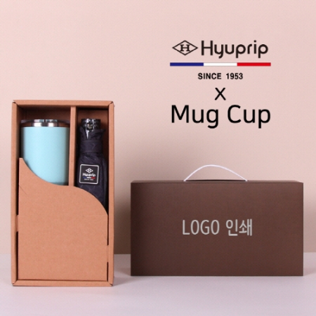 협립 3단 암막커넥션 수동우산 + 로하스 머그컵 1P 세트 #2