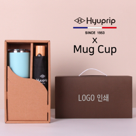 협립 3단 마시멜로 완전자동 우산 + 로하스 머그컵 1P 세트 #2