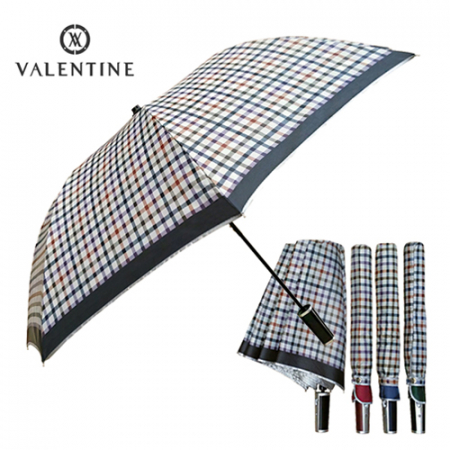 발렌타인 58X8 체크 실버 자동 2단 우산 #2