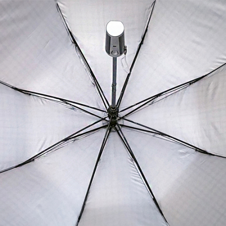 발렌타인 58X8 체크 실버 자동 2단 우산 #6