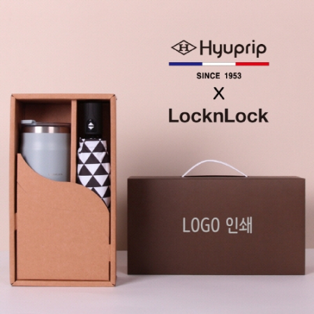 협립 3단 미니 스타앵글 완전자동 우양산 + 락앤락 메트로 머그 텀블러 1P 세트 #2