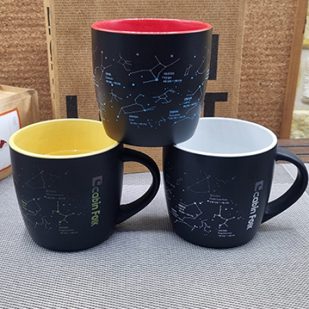 별자리 테라 무광 블랙 변색 머그컵 #3