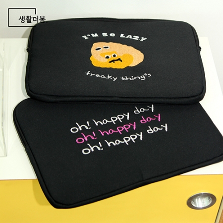 생활더봄 귀여운 캐릭터 노트북 태블릿 파우치 13인치 충격보호 가방 #5