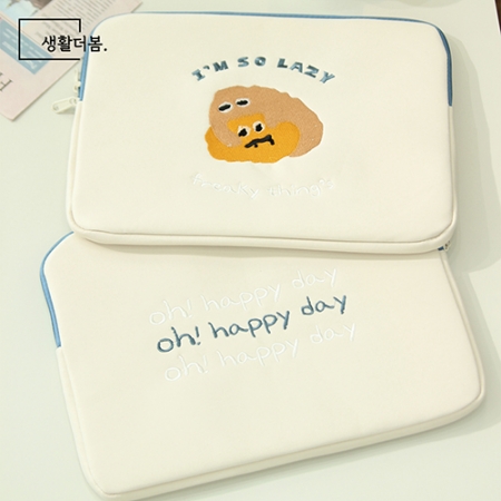 생활더봄 귀여운 캐릭터 노트북 태블릿 파우치 13인치 충격보호 가방 #6
