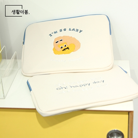 생활더봄 귀여운 캐릭터 노트북 태블릿 파우치 13인치 충격보호 가방 #7