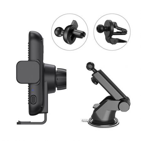 뉴에이커 차량용 고속 무선충전 거치대 15W 스마트폰거치대 미니거치대 #4