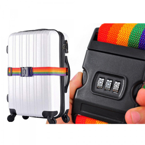 레인보우 캐리어 잠금 스트랩 벨트, 여행용캐리어벨트 스트랩