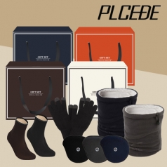 플씨드 청음 귀마개 + 프리미엄 넥워머 + 무지 니트 터치 장갑 + 방한덧신 4종 세트