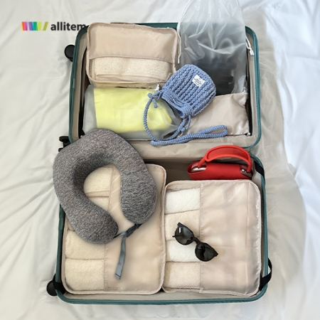 달팡 메모리폼 목베개 + 여행용6종 파우치세트 #4