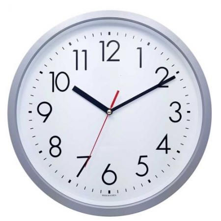 305mm 실버 벽시계 (무소음) #2