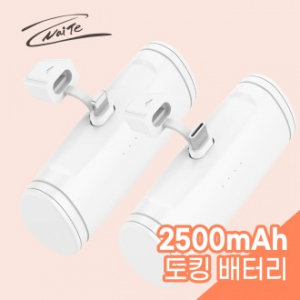 나이테 휴대용 일체형 도킹 보조배터리 2500mAh C타입 충전전용