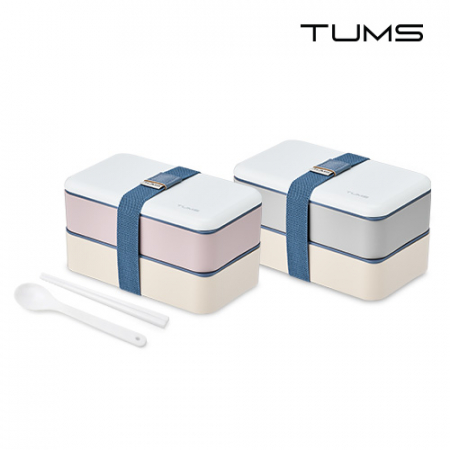 텀스 컬러샌드 런치박스 + 수저세트 #2