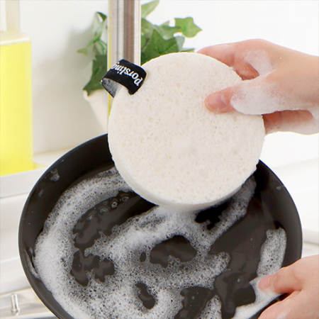 포슬링 셀룰로오스 수세미 2개입, 생분해 천연섬유 친환경 노스크래치 풍성거품 제로웨이스트 #4