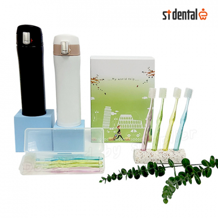 심플 보온 보냉텀블러 선물세트 5호 원터치락 크리스탈캡 칫솔 4p케이스 #4