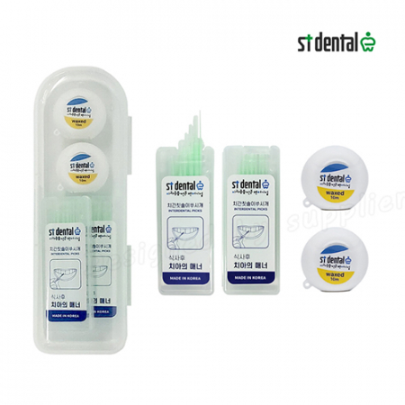 센스케어13호 치실2p 치간이쑤시개 2p 미니케이스 구강세트 #3