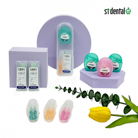 센스케어12호 스펀지치실 치간칫솔 2p케이스 치간이쑤시개 미니 구강세트 #4