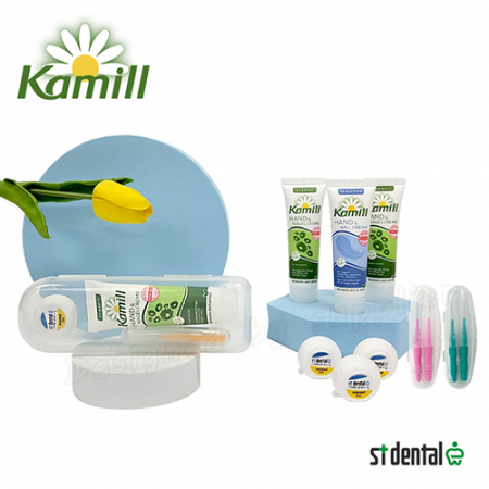 센스케어11호 카밀핸드크림 치실 치간칫솔 2p 케이스 미니 구강세트 #4