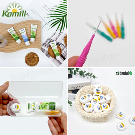 센스케어11호 카밀핸드크림 치실 치간칫솔 2p 케이스 미니 구강세트 #5