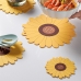 작은이미지: 해바라기 실리콘 냄비받침 티코스터 컵받침 식탁매트 20cm #2