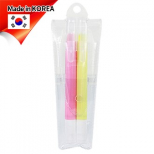 (국산)슬림마이티고체형광펜2P세트