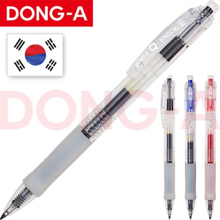 동아 Q 노크 투명 볼펜 0.4mm #3
