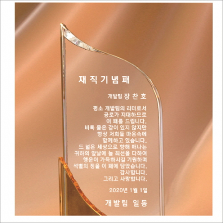 크리스탈 상패 453 #3