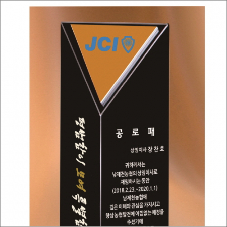 블랙크리스탈 삼각 상패 448 #3