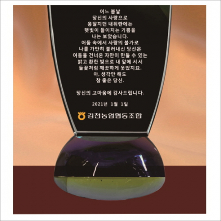 크리스탈 상패 443 #4