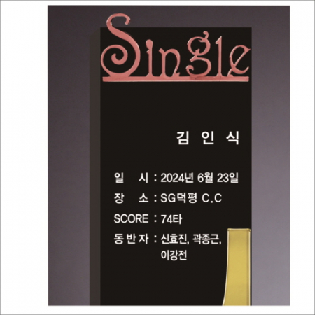 크리스탈 홀인원 골프 트로피 255 #3