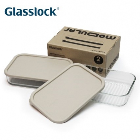 글라스락 모듈글라스 1200ml 2종세트, 안전한 국내생산 내열강화 #2