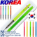 (국산)코리아5링니들3색+(국산)스타사각형광펜반투세트