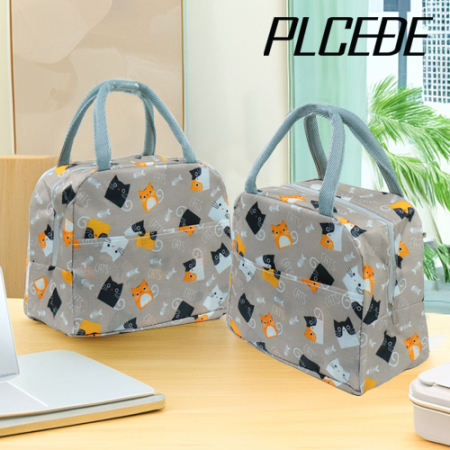 플씨드 고양이 패턴 포켓 보온보냉백 #2