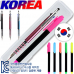 작은이미지: 코리아 5링 니들 3색 터치펜 + 스타 사각 형광펜 불투 세트 #3