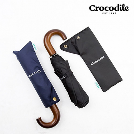 크로커다일 3단 우드 곡자 수동우산 2컬러 #2