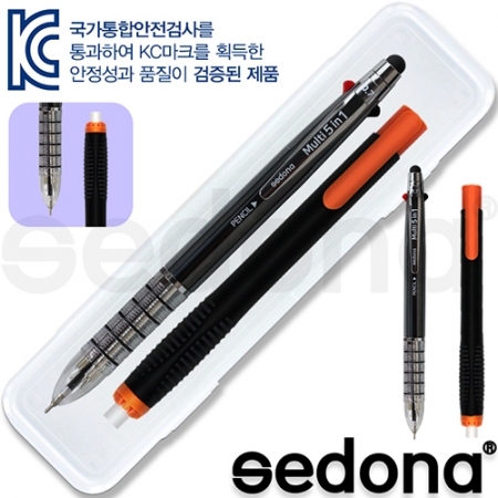 세도나 멀티 5in1 니들 터치펜 + 코닉 노크 지우개 6.8 세트 #2