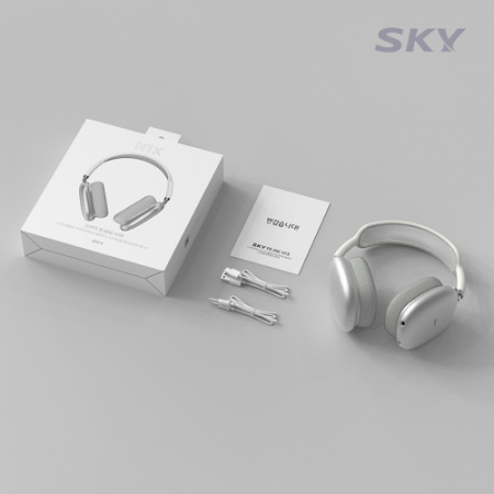 스카이 핏 ANC H1X 노이즈캔슬링 저지연 청력보호 블루투스 5.4 휴대용 멀티포인트 헤드셋 #9