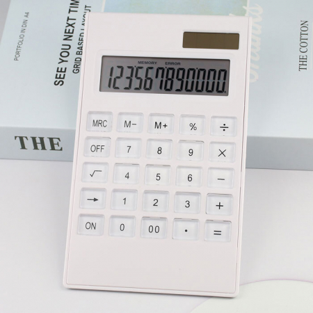 M076 기계식 계산기 예쁜 휴대용 사무용 일반 전자 계산기 인쇄 답례품 행사 선물 #3