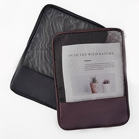 M069 메쉬 서류 파우치 문서 파일정리 필통 인쇄 답례품 #3