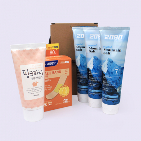 히말라야 크리스탈솔트 3매입 대일밴드 대용량 80매 7종  크라프트끈케이스 #2