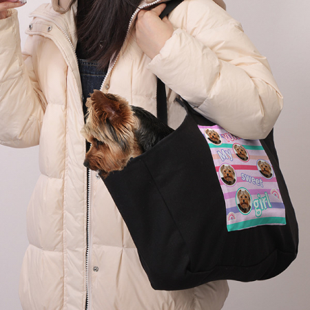 아르덴 강아지 캐리어 가방 블랙 35x64cm //풀컬러 인쇄 무료 #2