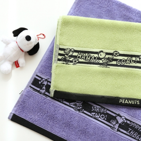 [송월타올] 스누피 플레이 스포츠 세면타올 2매 선물세트(쇼핑백) #3