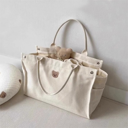 곰돌이 캔버스백 보부상가방 기저귀 문센가방 #2