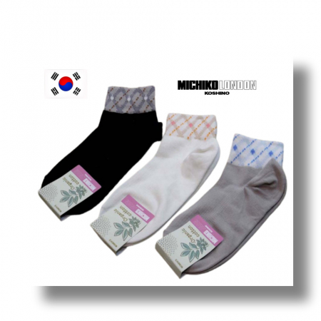 오가닉양말  오가코튼  순수천연소재 여성양말   1족세트 #5
