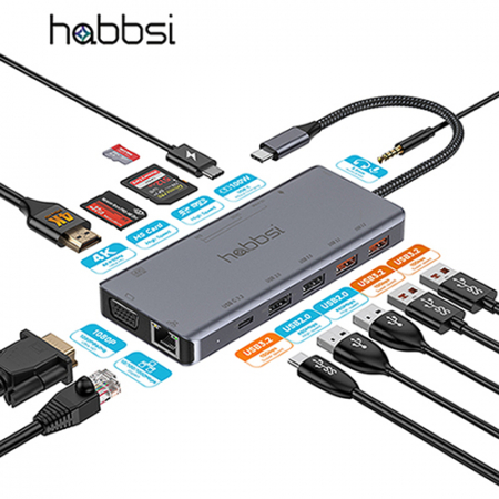 햅시 100W 13in1 USB-C 멀티 허브 YMH13mach #2