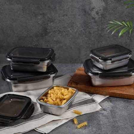 테루츠 스텐 푸드 컨테이너 세트 5종 #2